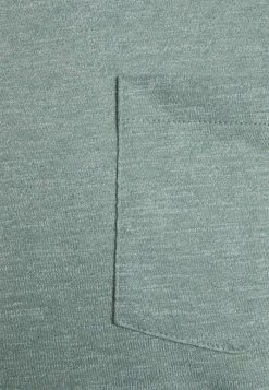 TOM TAILOR GRINDLE CREWNECK - Basic T-shirt - Smoke Green Grindle -TOM TAILOR online store 01c43813c6a947e5830cd0addf5d92b0