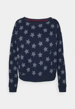 TOM TAILOR Pyjama Top - Blue Dark Allover -TOM TAILOR online store 029d2979179b4cefac8c86ec54a68c72