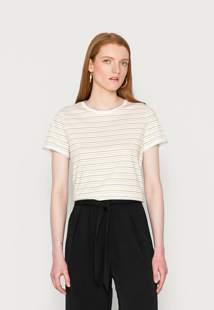 TOM TAILOR CREW NECK - Print T-shirt - Multicolor Stripe 3 TOM TAILOR CREW NECK - Print T-shirt - Multicolor Stripe