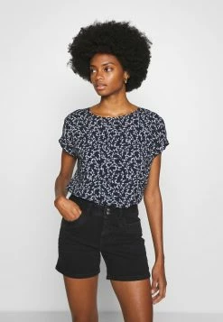 TOM TAILOR BLOUSE PRINTED - Blouse - Navy