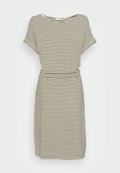 TOM TAILOR STRIPED DRESS - Day Dress - Olive Offwhite 10 TOM TAILOR STRIPED DRESS - Day Dress - Olive Offwhite -TOM TAILOR online store 04fc39ae63da411eb4bc9dcc7f18e8f4