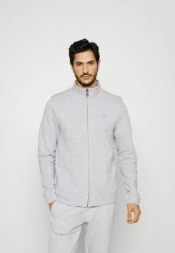 TOM TAILOR TRECK SUIT SET - Zip-up Sweatshirt - Light Stone Grey Melange