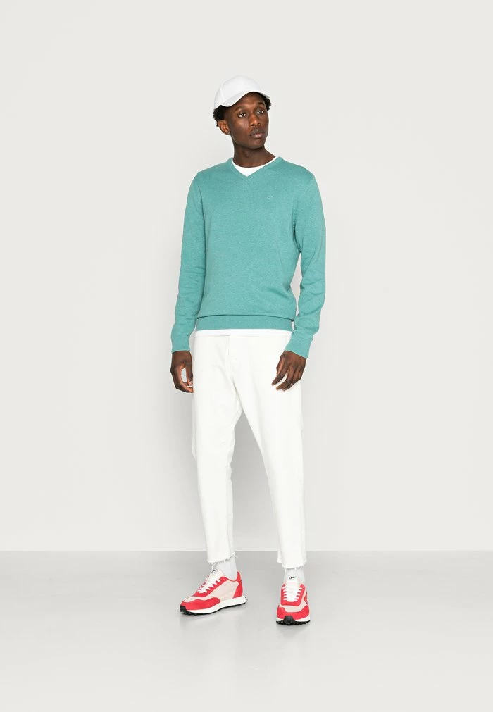 TOM TAILOR BASIC - Jumper - Salvia Green Melange 4 TOM TAILOR BASIC - Jumper - Salvia Green Melange - Image 2