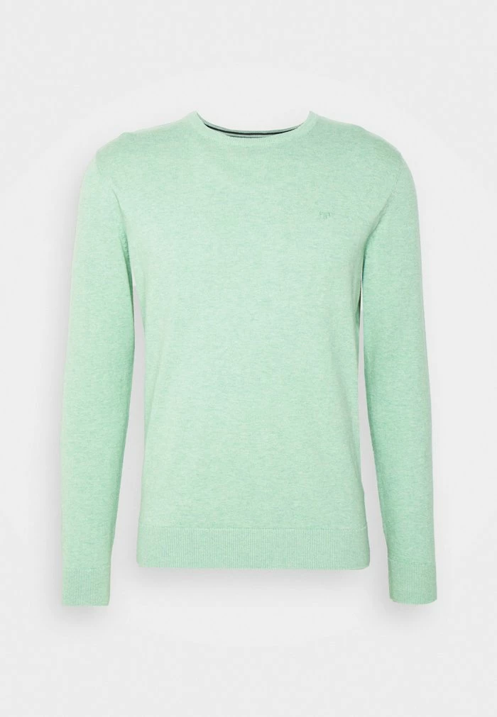 TOM TAILOR BASIC CREW NECK SWEATER - Jumper - Soft Jade Melange 7 TOM TAILOR BASIC CREW NECK SWEATER - Jumper - Soft Jade Melange - Image 5