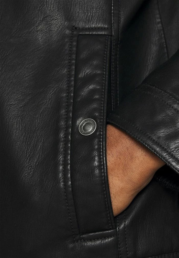 TOM TAILOR Faux Leather Jacket - Black 9 TOM TAILOR Faux Leather Jacket - Black - Image 7