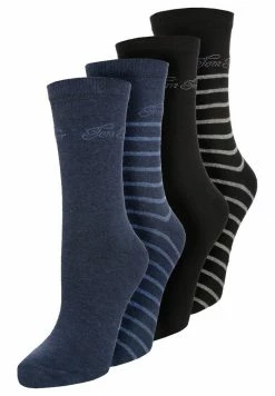 TOM TAILOR 4 PACK - Socks - Blau/schwarz