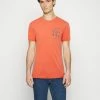 TOM TAILOR OVERDYED WITH POCKET - Print T-shirt - Soft Peach Orange -TOM TAILOR online store 0c5ec808e3854cf4b9741fc37a9bcbe2