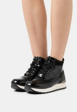 TOM TAILOR Lace-up Ankle Boots - Black