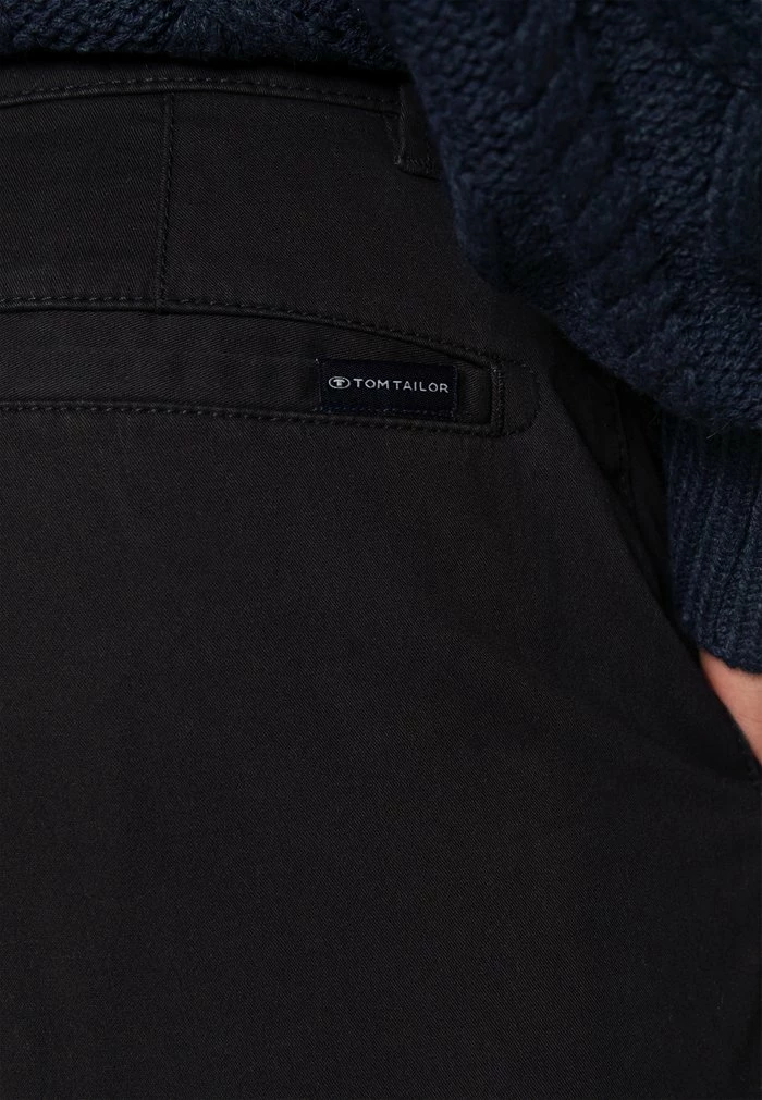 TOM TAILOR BASIC WASHED - Chinos - Black 7 TOM TAILOR BASIC WASHED - Chinos - Black - Image 5