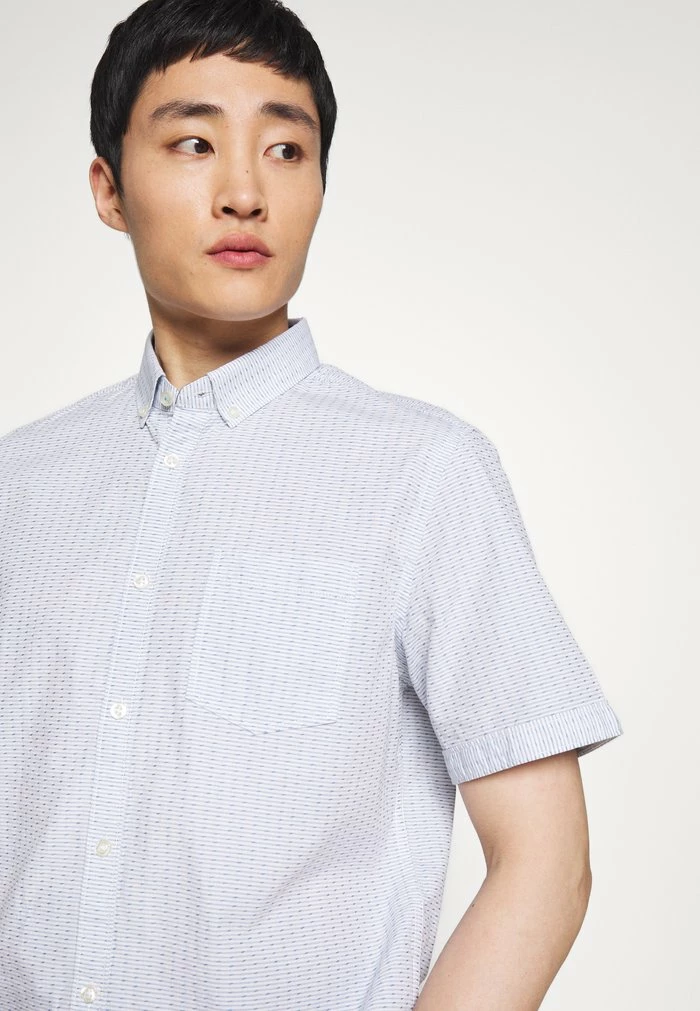 TOM TAILOR Shirt - Light Blue/white Dobby 6 TOM TAILOR Shirt - Light Blue/white Dobby - Image 4