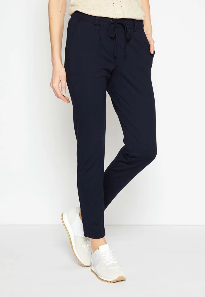 TOM TAILOR PANTS ANKLE - Tracksuit Bottoms - Real Navy Blue 3 TOM TAILOR PANTS ANKLE - Tracksuit Bottoms - Real Navy Blue