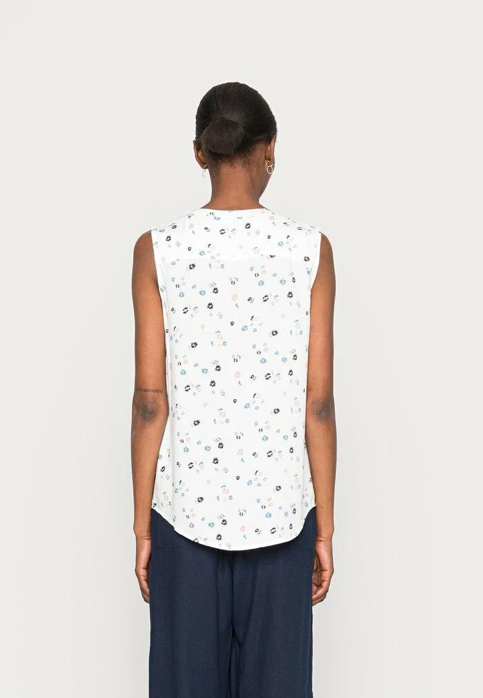 TOM TAILOR SLEEVELESS - Blouse - Offwhite Flower Design 5 TOM TAILOR SLEEVELESS - Blouse - Offwhite Flower Design - Image 3