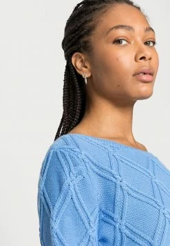 TOM TAILOR ARAN - Jumper - Sea Blue -TOM TAILOR online store 0f179af215ce4f1e98d2bae302313858