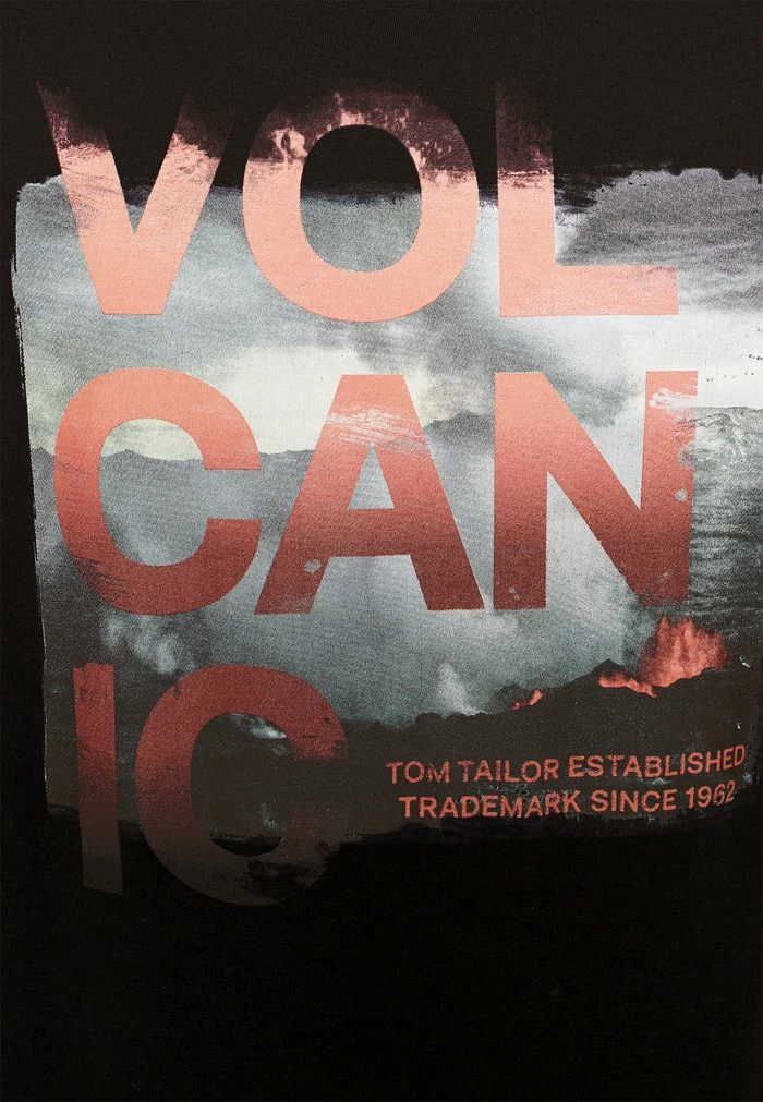 TOM TAILOR Print T-shirt - Black 8 TOM TAILOR Print T-shirt - Black - Image 6