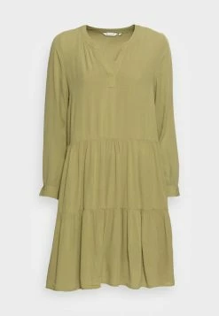 TOM TAILOR CRINCLED TIRED DRESS - Day Dress - Moderate Olive -TOM TAILOR online store 10c904eb1d1049b39691d093bb02db70