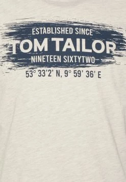 TOM TAILOR Print T-shirt - Cosy Soft Beige Melange -TOM TAILOR online store 1127948714d246c29562e83a83207370