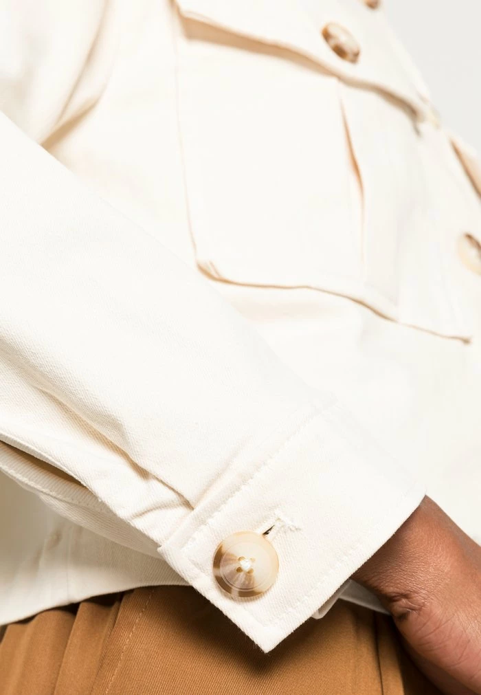 TOM TAILOR MODERN CROPPED JACKET - Denim Jacket - Soft Neutral Beige 7 TOM TAILOR MODERN CROPPED JACKET - Denim Jacket - Soft Neutral Beige - Image 5