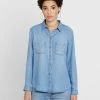 TOM TAILOR BLOUSE - Button-down Blouse - Blue Denim 1 TOM TAILOR BLOUSE - Button-down Blouse - Blue Denim -TOM TAILOR online store 147500bd9b704985b1c819fa4cf7fa11