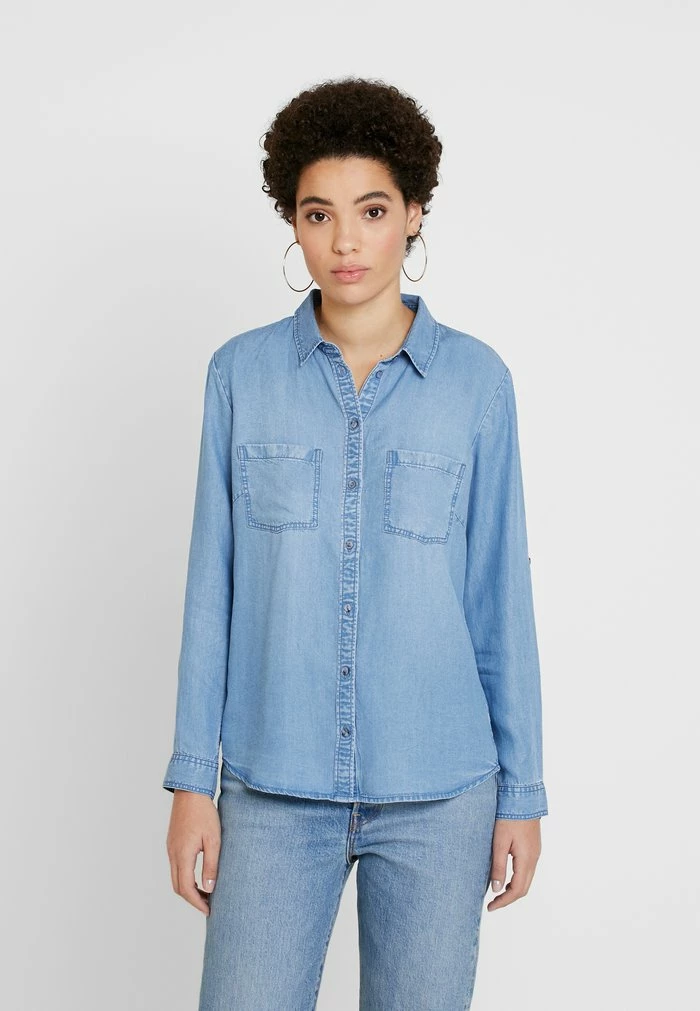 TOM TAILOR BLOUSE - Button-down Blouse - Blue Denim 3 TOM TAILOR BLOUSE - Button-down Blouse - Blue Denim