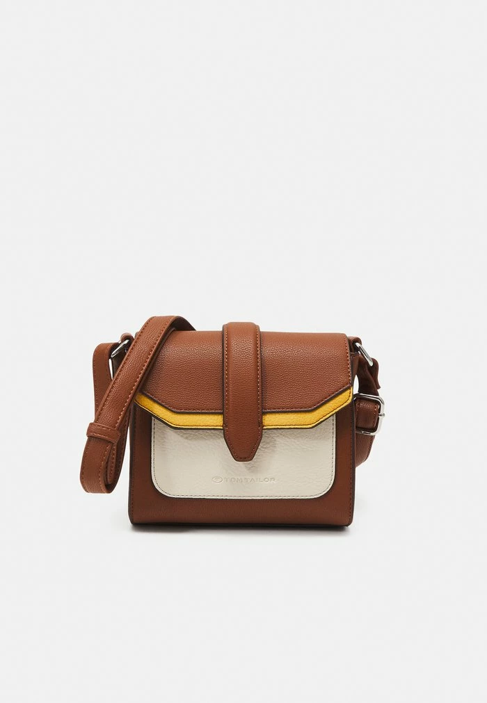 TOM TAILOR AMELY FLAP BAG S NO ZIP - Across Body Bag - Mixed Cognac 3 TOM TAILOR AMELY FLAP BAG S NO ZIP - Across Body Bag - Mixed Cognac