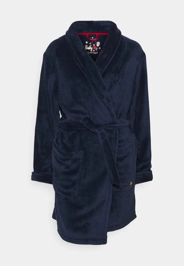 TOM TAILOR X-MAS BATHROBE - Dressing Gown - Blue Dark Solid 8 TOM TAILOR X-MAS BATHROBE - Dressing Gown - Blue Dark Solid - Image 6