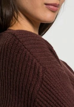 TOM TAILOR V NECK - Jumper - Earth Brown Melange -TOM TAILOR online store 15b485d4983949d693361339130cfcd9