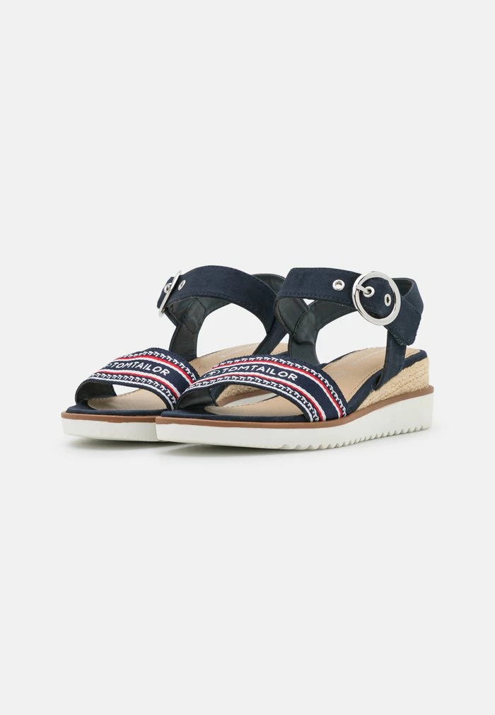 TOM TAILOR Wedge Sandals - Navy/red 5 TOM TAILOR Wedge Sandals - Navy/red - Image 3