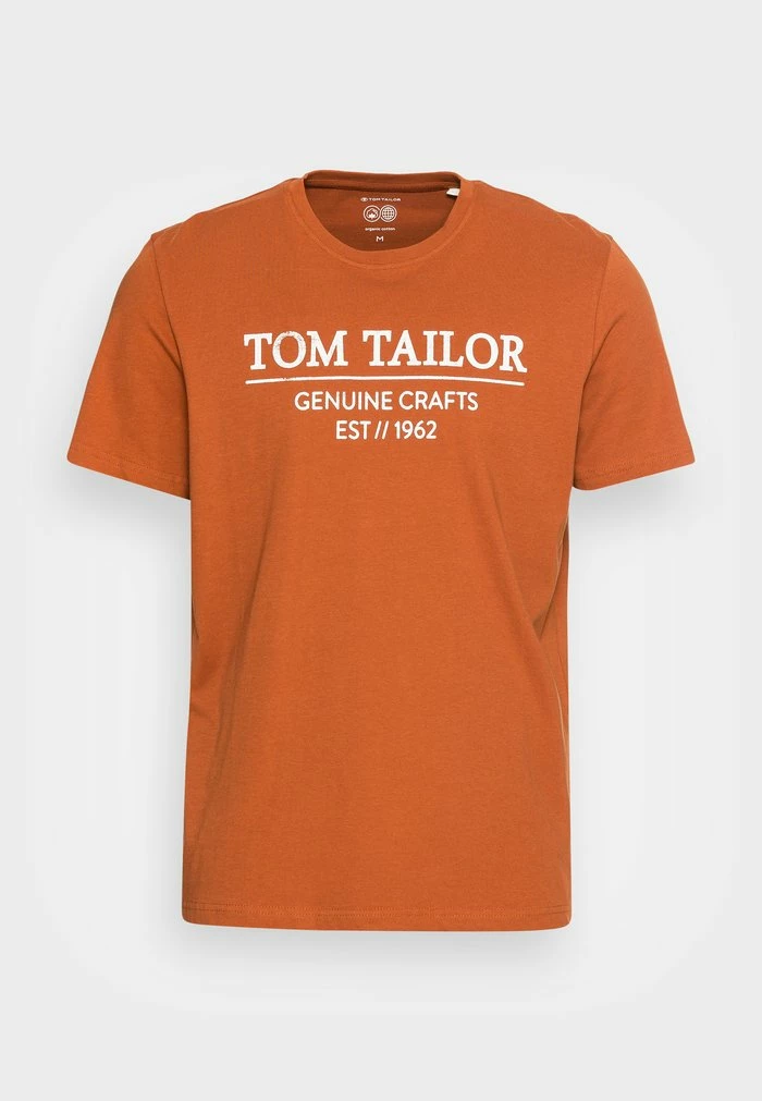 TOM TAILOR Print T-shirt - Dry Acorn Brown 6 TOM TAILOR Print T-shirt - Dry Acorn Brown - Image 4