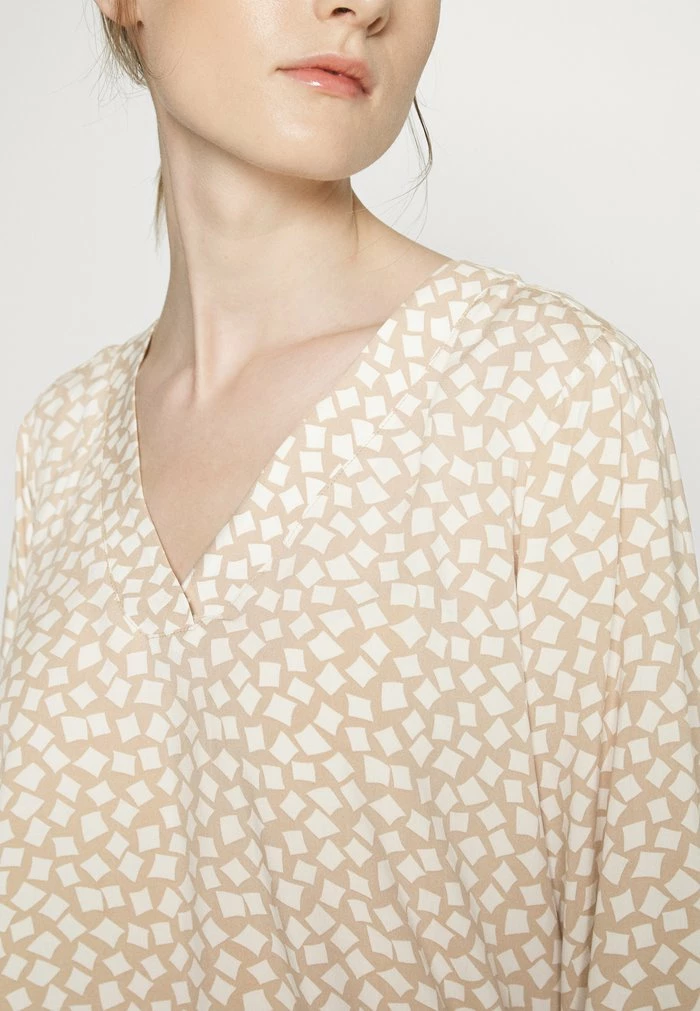 TOM TAILOR BLOUSE WITH V NECK - Blouse - Beige 7 TOM TAILOR BLOUSE WITH V NECK - Blouse - Beige - Image 5