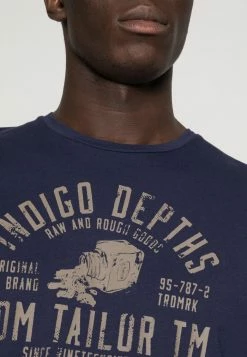 TOM TAILOR Print T-shirt - True Dark Blue -TOM TAILOR online store 18775c768d6645a69538d019e51b1e5c
