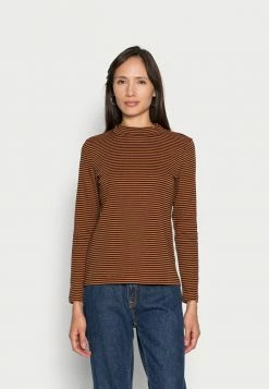 TOM TAILOR TURLTE NECK - Long Sleeved Top - Brown