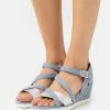 TOM TAILOR Wedge Sandals - Sky -TOM TAILOR online store 1977a5cbaf8e4073b7ba3bd5c11ecf3b