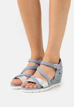 TOM TAILOR Wedge Sandals - Sky