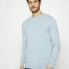TOM TAILOR BASIC - Jumper - Blue Melange -TOM TAILOR online store 1c1ec45c9f1c4af0960dc08251daf44b