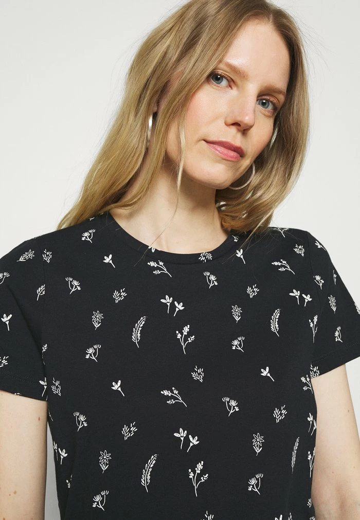 TOM TAILOR CREW NECK PRINTED - Print T-shirt - Navy Garden 6 TOM TAILOR CREW NECK PRINTED - Print T-shirt - Navy Garden - Image 4