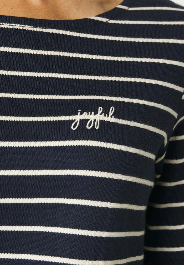 TOM TAILOR CREW NECK - Long Sleeved Top - Navy Offwhite Stripe 7 TOM TAILOR CREW NECK - Long Sleeved Top - Navy Offwhite Stripe - Image 5