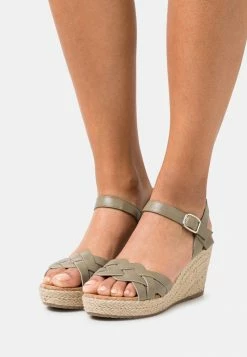 TOM TAILOR Platform Sandals - Khaki