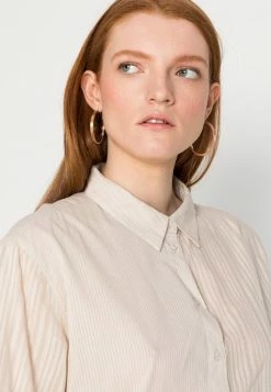 TOM TAILOR BLOUSE TONAL STRIPE MIX - Blouse - Light Cashew Beige -TOM TAILOR online store 1ee492db3b594302bfb633bc6fe957f2