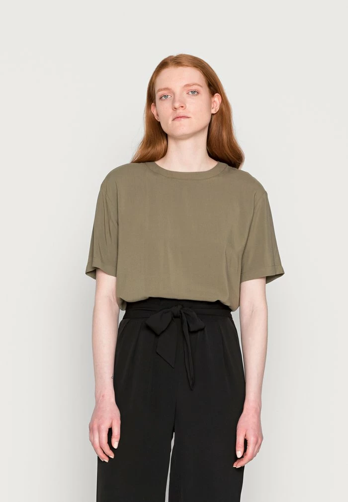 TOM TAILOR EASY SHAPE - Blouse - Dry Greyish Olive 3 TOM TAILOR EASY SHAPE - Blouse - Dry Greyish Olive
