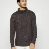TOM TAILOR CABLE TURTLE NECK - Jumper - Black Burgundy 2 TOM TAILOR CABLE TURTLE NECK - Jumper - Black Burgundy -TOM TAILOR online store 21009a73bbfa46868ef6ef930c133d93