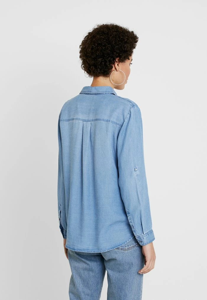 TOM TAILOR BLOUSE - Button-down Blouse - Blue Denim 5 TOM TAILOR BLOUSE - Button-down Blouse - Blue Denim - Image 3