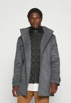 TOM TAILOR COAT 2 IN 1 - Short Coat - Mid Grey -TOM TAILOR online store 24693b76fc724b79872995c50cf28f85