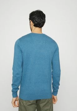 TOM TAILOR V-NECK - Jumper - Medium Blue Ashes Melange -TOM TAILOR online store 24cf4f93e0314aa98684c8cd525662bd