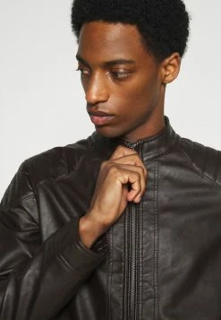 TOM TAILOR Faux Leather Jacket - Dark Earth Brown 11 TOM TAILOR Faux Leather Jacket - Dark Earth Brown -TOM TAILOR online store 2592d53dc193421bb50a2fce34008d33