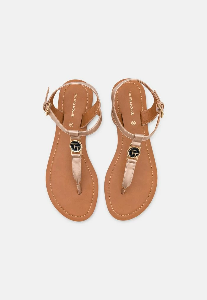 TOM TAILOR T-bar Sandals - Rose Gold 8 TOM TAILOR T-bar Sandals - Rose Gold - Image 6