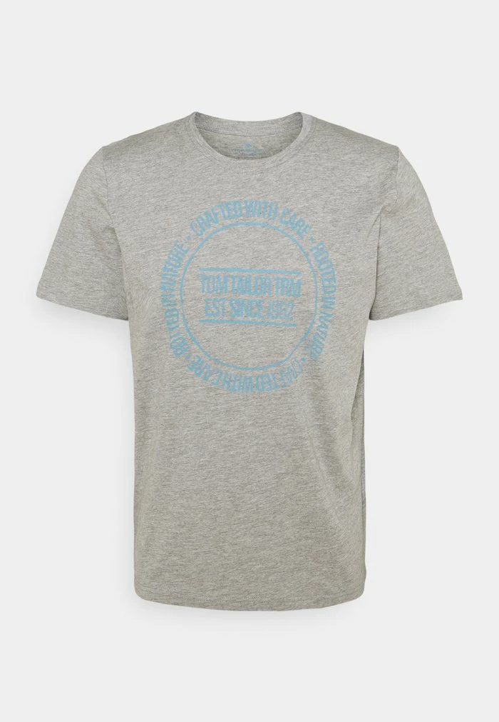 TOM TAILOR PRINTED - Print T-shirt - Middle Grey Melange 3 TOM TAILOR PRINTED - Print T-shirt - Middle Grey Melange