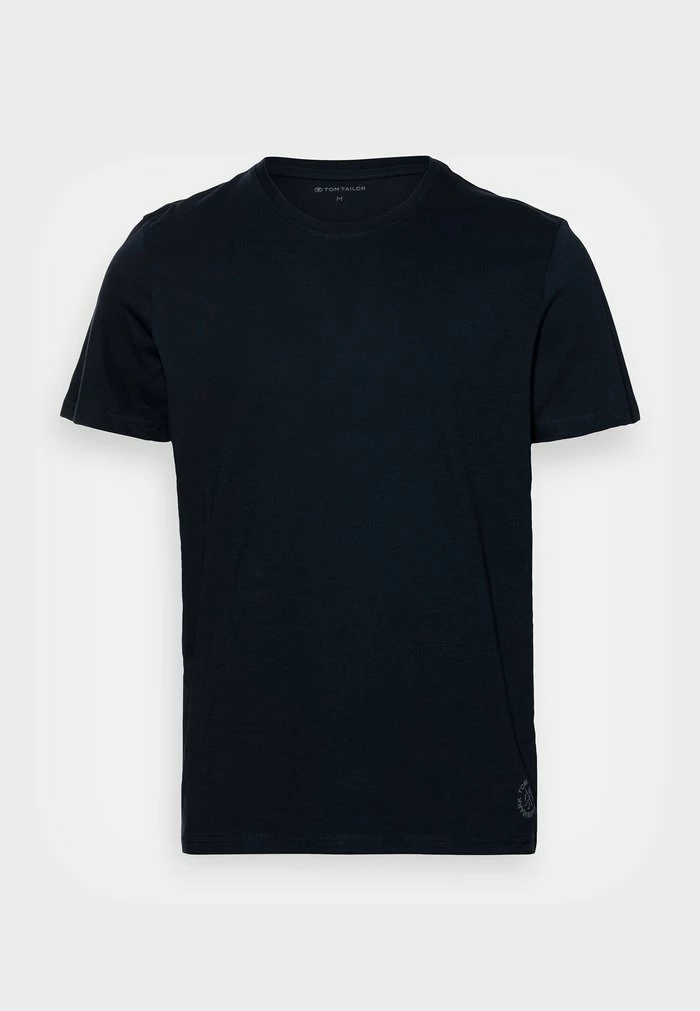 TOM TAILOR CREW NECK TEE 2 PACK - Basic T-shirt - Dark Blue 3 TOM TAILOR CREW NECK TEE 2 PACK - Basic T-shirt - Dark Blue