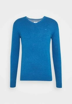 TOM TAILOR BASIC V NECK - Jumper - Royal Blue Melange -TOM TAILOR online store 29000826d0b14d87b27b6821d3f60c93