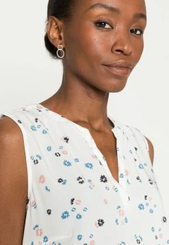 TOM TAILOR SLEEVELESS - Blouse - Offwhite Flower Design 11 TOM TAILOR SLEEVELESS - Blouse - Offwhite Flower Design -TOM TAILOR online store 2927abc47727490988e48adb8f9af066
