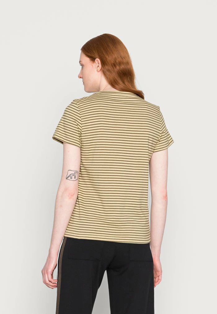 TOM TAILOR CREWNECK - Print T-shirt - Olive Green 5 TOM TAILOR CREWNECK - Print T-shirt - Olive Green - Image 3